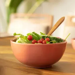Ellementry Rustic Reef Rust Ceramic Serving Bowl (2.5 L)-30
