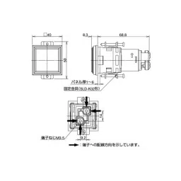 IDEC SLD Series Square Indicator Light SLD44N Type and Red Color, SLD44N-1TH1BR-picture-28