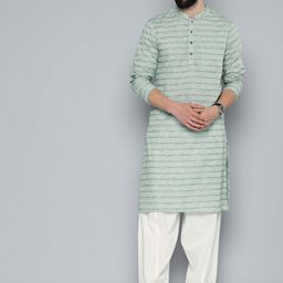 HERE&NOW Men Woven Design Kurta with Pyjamas-picture-45