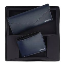 Abeeza Handicraft Blue Wallet and Purse Set-image-70
