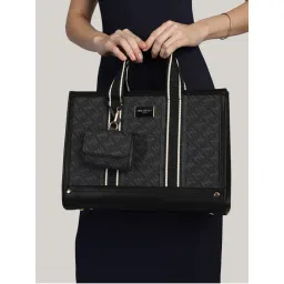 MINI WEST LONDON Black Prague Luxury Handbag with Pouch-picture-11