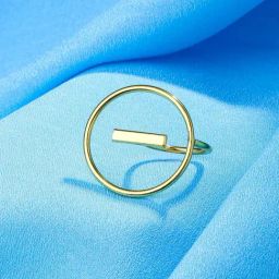 NVR Gold Plated adjustable finger Ring for Women-image-52