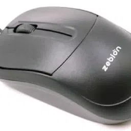 Zebion Dazzle Black Wired Optical Mouse-44