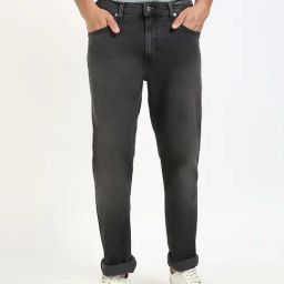 Calvin Klein Jeans Washed Black Cotton Slim Fit Jeans-image-72