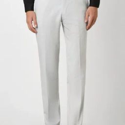Peter England Grey Slim Fit Trousers-picture-18