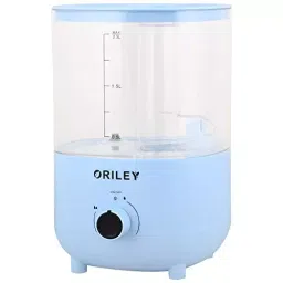 ORILEY Ultrasonic Cool Mist Humidifier Manual Air Purifier 2.3 L Capacity 18 W Corded Electric Transparent Blue, 2111B-33