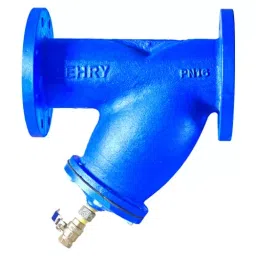 LEHRY VALVES 200 mm (8 inch) Cast Iron Flanged Y Type Strainer (F/E), LIV-STR-CI-FE-002-24