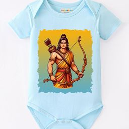 BLUSHES Infants Shree Ram Printed Pure Cotton Bodysuit-picture-34