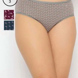 Clovia Multi Cotton Regular Fit Printed Hipster Panties - Pack Of 3-picture-9