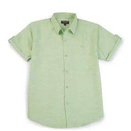 Gini & Jony Kids Green Textured Shirt-image-92
