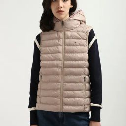 TOMMY HILFIGER Beige Regular Fit Puffer Jacket-picture-48