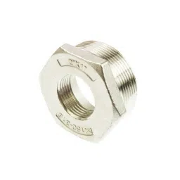 RS PRO Stainless Steel Pipe Fitting Hexagon Bush 2 inch x 25.4 mm (1 Inch) Male x Female Model No 4993631-8