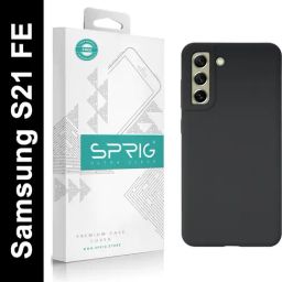 Sprig Liquid Silicone Back Cover for Samsung Galaxy S21 FE 5G (Grey)-image-37