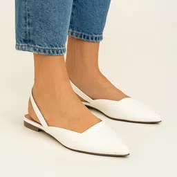 Linux Haze Women Pointed Toe Slingback Backstrap Mules-75