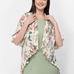 Lela Off-White Printed Shrug-image-37