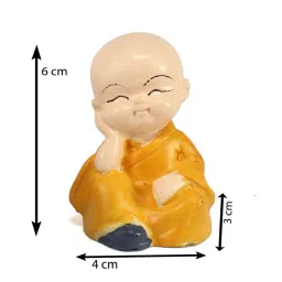eCraftIndia Set of 4 Monk Child Buddhas image 4