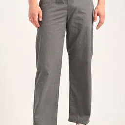 Blu MNKY Men Smart Loose Fit Trousers-image-16