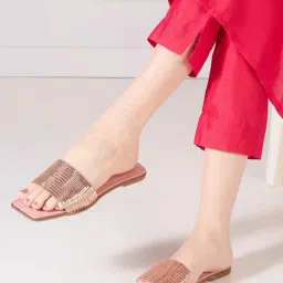 Inc.5 Women's Rose Gold Casual Sandals-picture-0