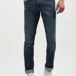 Tommy Hilfiger Blue Cotton Slim Fit Jeans-picture-45