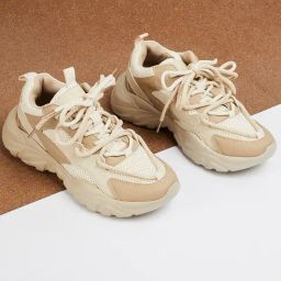 Ginger by Lifestyle Women's Beige Sneakers-23