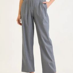 Elle Grey Relaxed Fit Trousers-image-23