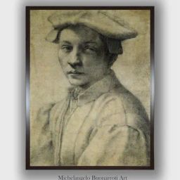 The Art House Beige & Black Quaratesi Portrait Wooden Framed Painting Wall Art-picture-31