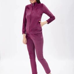 Sweet Dreams Purple Plain Pyjama Set-image-16