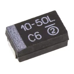 Vishay Tantalum Capacitor Surface Mount 50 V DC 10 µF Capacitance, 293D106X9050D2TE3 (Pack of 5)-image-62