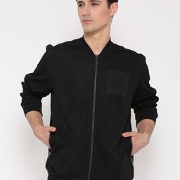 ADIDAS Black Men ID Bomber Sporty Jacket-image-1