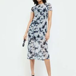 Ginger by Lifestyle Black Printed A-Line Dress-picture-32