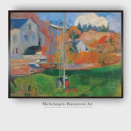 The Art House Blue & Green Wooden Framed Painting Wall Art-image-50