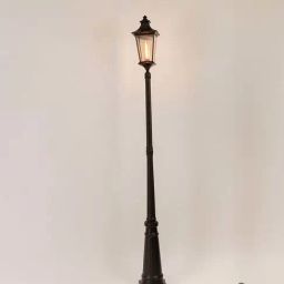 Whispering Homes Onset Black Outdoor Pole Light-24