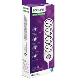 EcoLink 4 Way Extension Board with LED Indicator, Cable Length 1.5 Mtr - Pack of 2 (Purple)-image-31