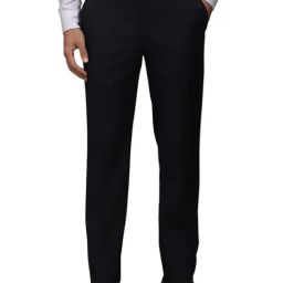 Louis Philippe Black Slim Fit Trousers-image-88