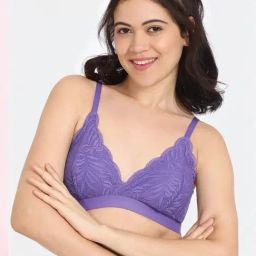 Rosaline by Zivame Purple Solid Bra-picture-28