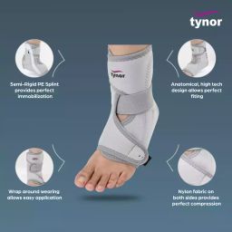 Tynor Neoprene Type Ankle Support Universal Size J 12 image 3