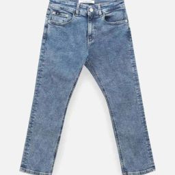 Calvin Klein Boys Essential Blue Mid Wash Jeans-image-58