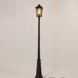 Whispering Homes Lodge Birdcage Outdoor Pole Lamp-19