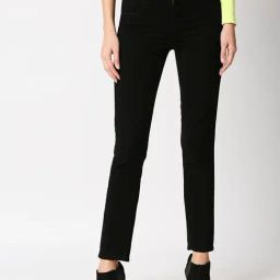 High Star Black Cotton Slim Fit High Rise Jeans-image-67