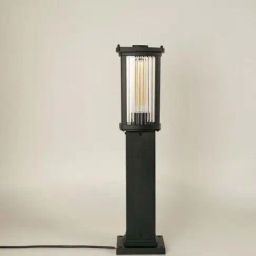 Whispering Homes Retro Glass Outdoor Pole Lamp-25