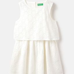 United Colors of Benetton Kids-Girls Embroidered Schiffli Tiered Dress-image-55