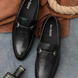 San Frissco Men's Black Formal Loafers-picture-40