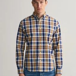 GANT Multicolor Regular Fit Check Cotton Shirt-9