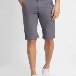 Globus Grey Slim Fit Chino Shorts-picture-32