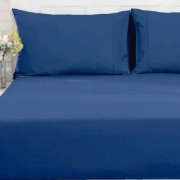 Maspar Blue 100% Cotton 200 TC Bed Sheet Set-image-28