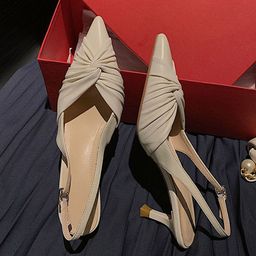 PURPLEHUNT Women Pointed Toe Slim Heel with Tassels-8