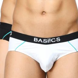 BASIICS by La Intimo Black & White Printed Briefs (Pack of 2)-picture-2