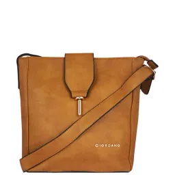 Giordano Brown Textured Medium Sling Handbag-image-29