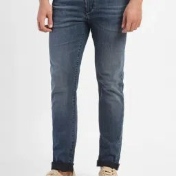 Levi's 512 Blue Cotton Tapered Fit Jeans-picture-40