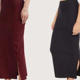 Secrets By ZeroKaata Assorted Plain Saree Shapewear - Pack Of 2-image-92